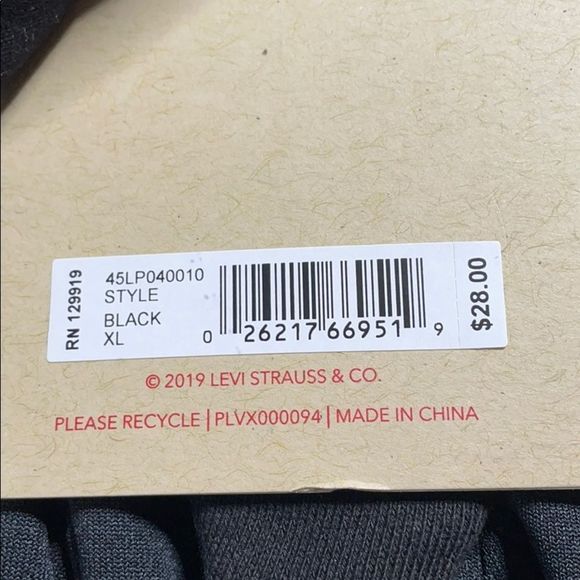 Levi's Jersey Fleece Mixed Media Gloves - Picture 3 of 4